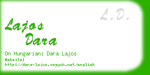 lajos dara business card